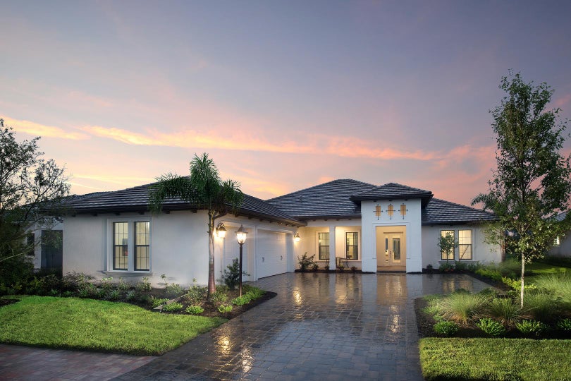 The Marathon by STOCK Classic Homes at Country Club East in Lakewood Ranch Florida (Elevation E)